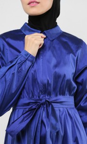 Taffeta Dress in Blue