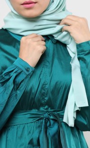 Taffeta Dress in Green