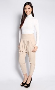 Harem Pants in Beige