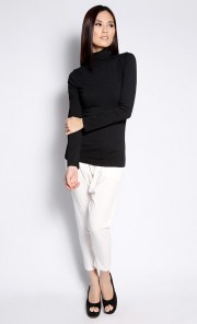 Basic Turtle Neck Top in Black