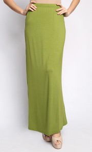 Yumna Straight Cut Skirt in Pear Green