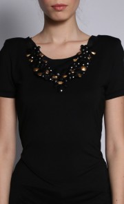 Necklace in Black and Gold