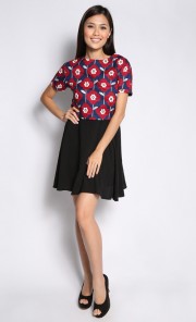 Grianna Daisy Top in Navy