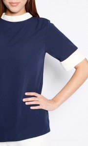 Cassie Top in Navy