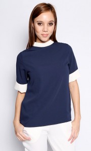 Cassie Top in Navy