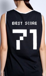 Best Score Top in Black