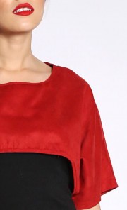 Ultra Cropped Top in Red