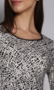 Cascade Dress in Black