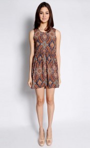 Istanbul Dress in Brown