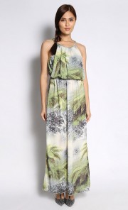 Sharini Maxi Dress in Lime Green