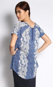 Kaleidoscope Top in Blue