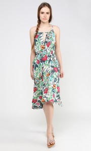 Keena Swirl Dress in Green