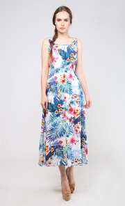 June Maxi Dress in Blue