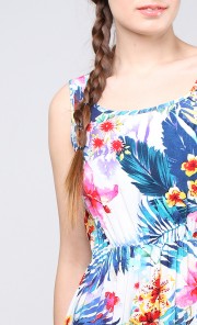 June Maxi Dress in Blue