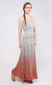 Baku Congo Maxi Dress in White