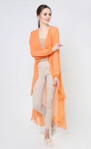 Flowy Cardigan in Orange