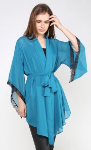 Kimono Blouse in Turquoise