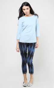 Midnight Ikat Pants in Dark Blue