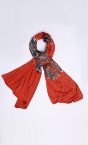 Miss Nina Shawl in Orange