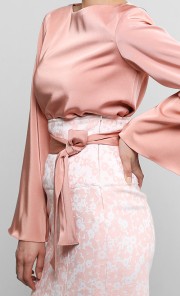 Osoka Kurung Set in Peach