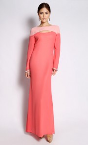 Alia Dress in Coral 