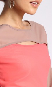 Anna Kurung in Light Coral