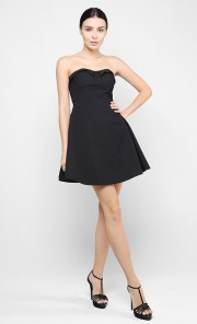 Howler Bustier Dress in Black