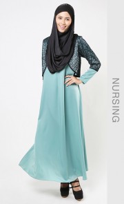 Na'ila Jubah in Dusty Turquoise