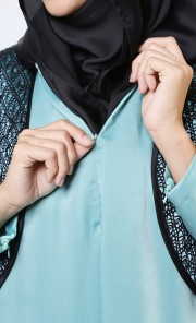 Na'ila Jubah in Dusty Turquoise