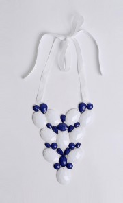 Anbela Necklace in Blue and White 