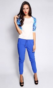 Blue Blood Raglan Sleeve in White