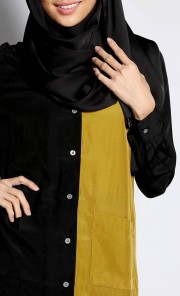 Sumayya Shirt in Black and Olive