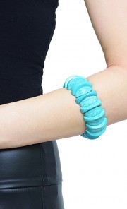 The Eye Pikat Gemstone Bangle in Turquoise