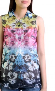 Hawaii Print Top in Pink