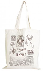 Cupcake Recipe Tote Bag