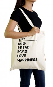 Supa List Egg Bread Milk Tote Bag