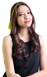 Chain Headband in Light Green