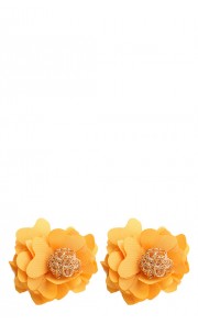 Flower Earrings in Yellow