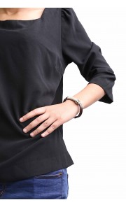 Solid Men's Bracelet in Brown