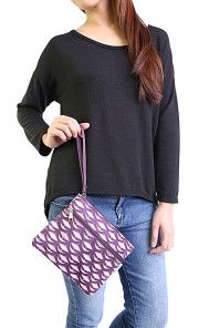 Wau Main-Main Zipper Pouch in Purple