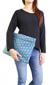 Leaf Jalan-Jalan Folder in Blue