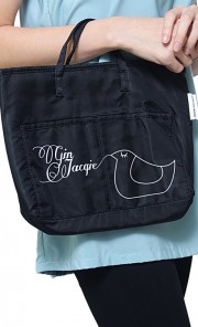 Slim Ellie Rolly iPad Bag in Black