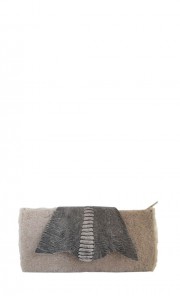Kay El Envelope Shearling Clutch