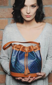 Mini Bucket Bag in Lamont Green