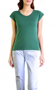 Basic Modal Tee in Green