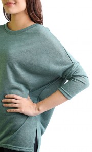 Moss Basic Oversized Tee in Green