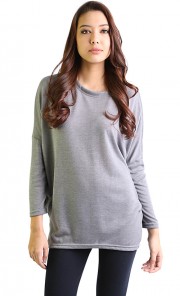 Basic Oversized Tee in Grey