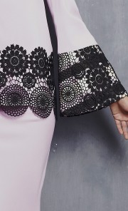 Lola Modern Kurung with Sequin Bell Sleeves in Lilac