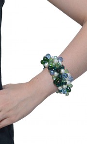 Rimbun Marshella Bracelet in Green & Blue 