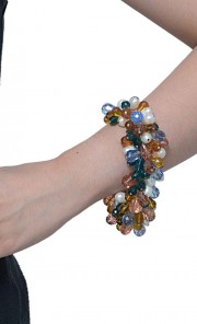 Rimbun Marshella Bracelet in Orange & Blue 